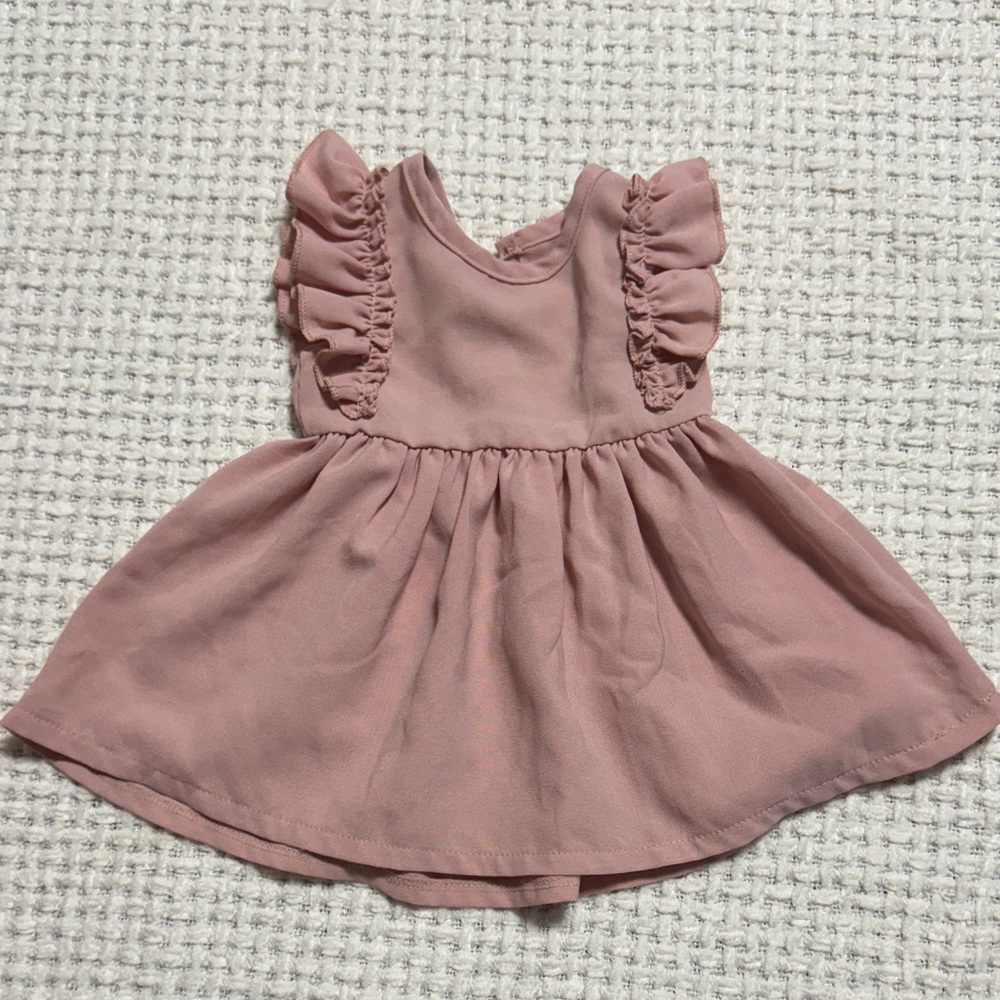 Pink Ruffled Kids Dress